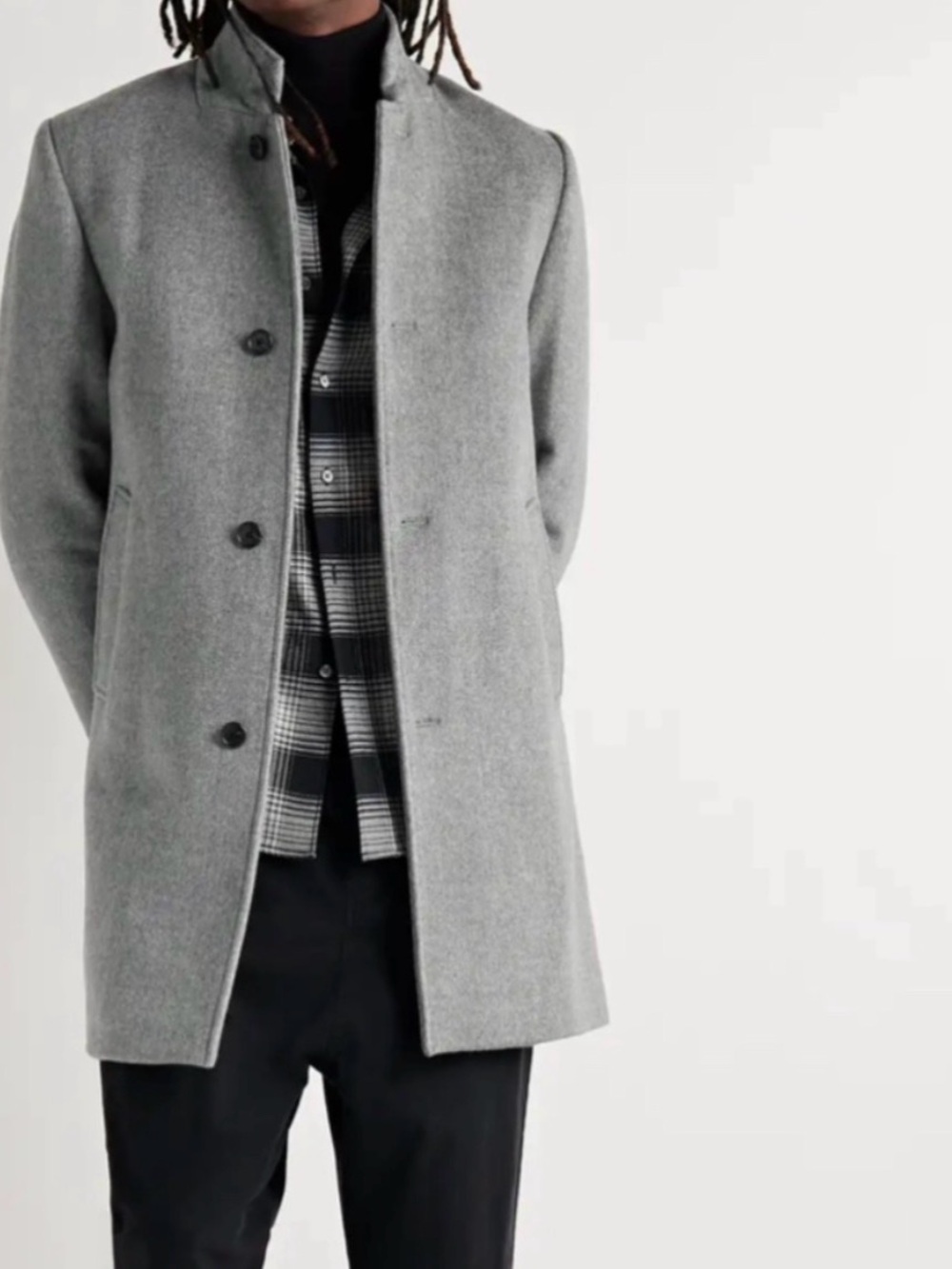 Club Monaco Lucas Wool Coat in Grey